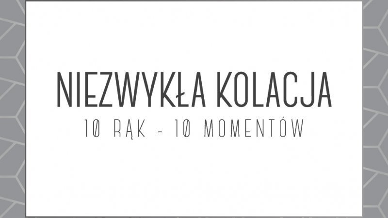 NIEZWYKŁA KOLACJA Z 5 SZEFAMI KUCHNI