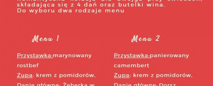 Romantyczna Kolacja Walentynkowa