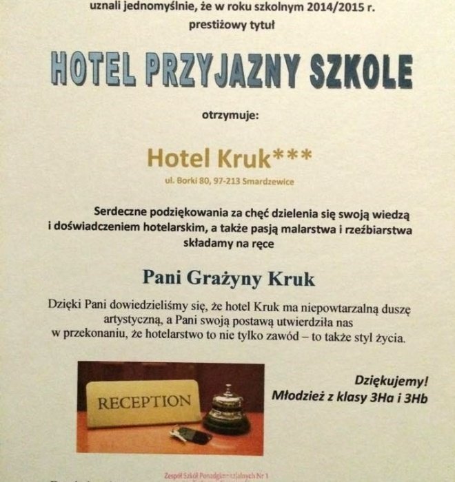 Hotel przyjazny szkole