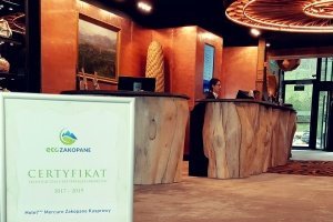 Hotel Kasprowy wyróżniony certyfikatem ECO Zakopane!