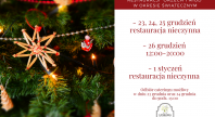 2019-12-16 - Godziny otwarcia restauracji