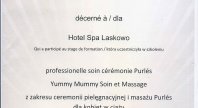 2015-01-20 - Posiadamy certyfikat z zakresu ceremonii pielęgnacyjnej i masażu Purles dla kobiet w ciąży.