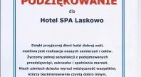 2015-06-29 - Podziękowanie dla Hotelu Spa LASKOWO.