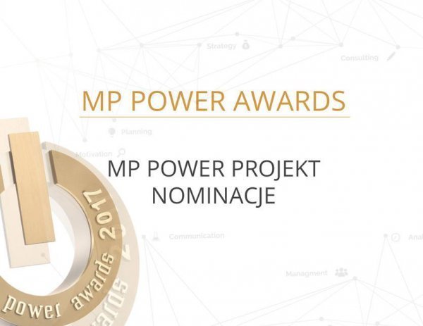 Mazurkas Catering 360° nominated to MP Power Awards 2017