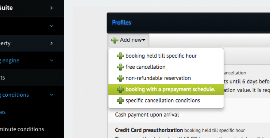 Payment schedule as a solution to large prepayments