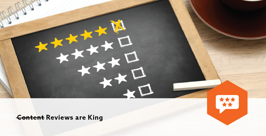 <strike>Content</strike> Reviews are King