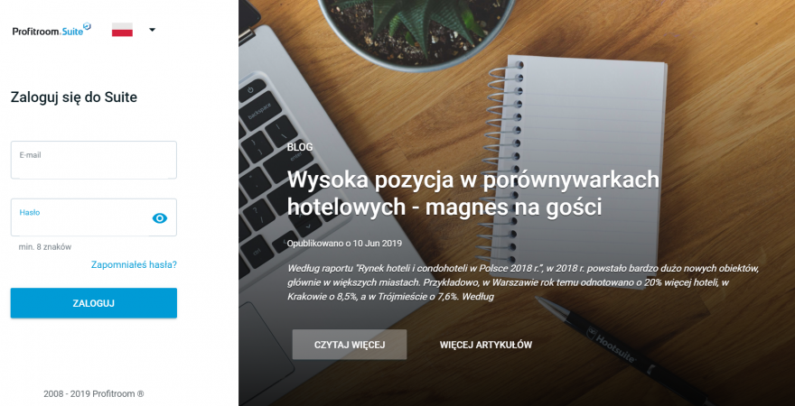 Nowy wygląd Profitroom Suite