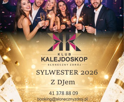 Niezapomniany wiecz&oacute;r sylwestrowy z Hotelem Słoneczny Zdr&oacute;j