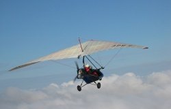 Motorized hang-gliders and ultralight plane