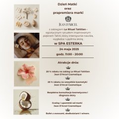 Dzień otwarty w SPA Esterki z marką Jean D’Arcel Polska – sobota, 24 maja 