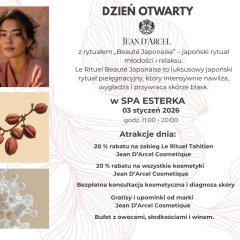 Sekrety japońskiego piękna w SPA Esterki &ndash; Dzień otwarty z marką Jean D&rsquo;Arcel Cosmetique
