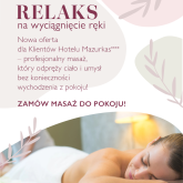 Zamów masaż prosto do Twojego pokoju!