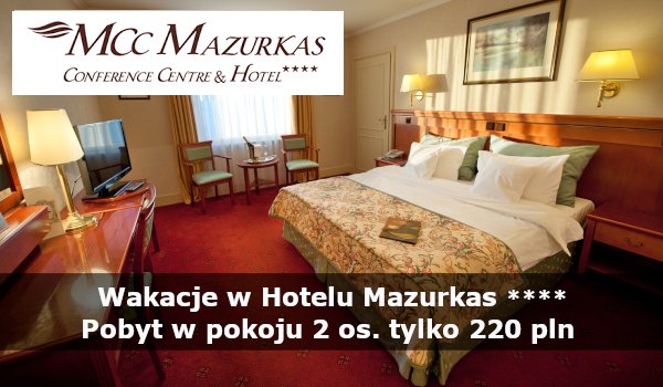Wakacyjna oferta na pobyt w Hotelu Mazurkas dla pracowników służb medycznych! Zapraszamy!