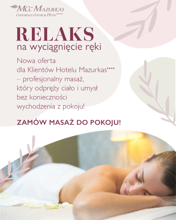 Bestellen Sie eine Massage direkt auf Ihr Zimmer!