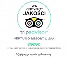 Neptuno Resort & Spa awarded with the prestigious Certificate of Excellence 2017 by the TripAdvisor 
