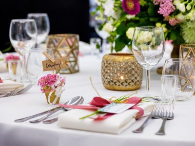 Detale wnętrza sali weselnej MidTown Kraków