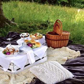 Piknik z widokiem na Beskid Mały