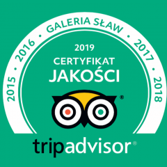 Po raz 5-ty zostaliśmy wyróżnieni przez Tripadvisor.