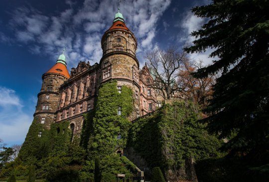 die Schlossanlage  Książ