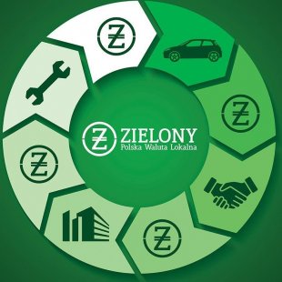 Green - the Polish Local Currency