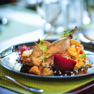 Menu z gęsiną w Restauracji Zielonej