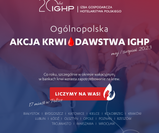 IGHP zachęca hotelarzy do oddawania krwi