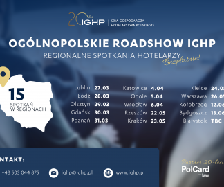 Spotkania regionalne hotelarzy aż w 15 miastach!
