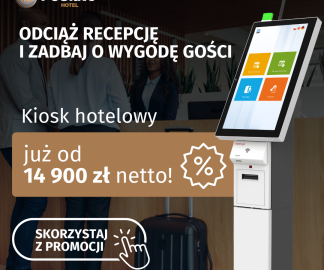 Odciąż recepcję i zadbaj o wygodę Gości! Postaw na kiosk samoobsługowy w promocyjnej cenie!