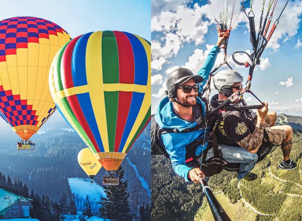 Tandem Paragliding & Ballonfahren