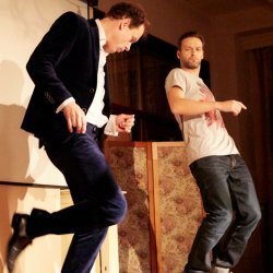Actors from the Folk theater in Grand Hotel**** Stamary