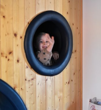 Zarówno 4 latek jak i roczna córeczka czuła się tam jak w raju