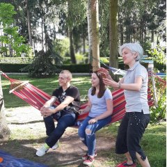 Integracja zespołu Afrodyty w ogrodzie – współpracujemy lepiej!