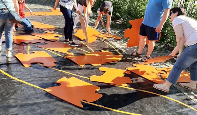 Integracja zespołu Afrodyty w ogrodzie – współpracujemy lepiej!