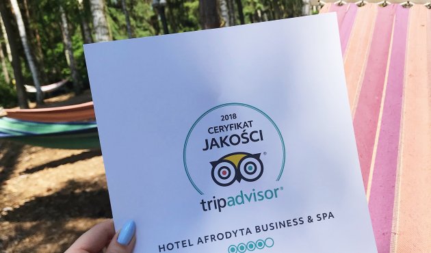 Certyfikat jakości 2019 od TripAdvisor 
