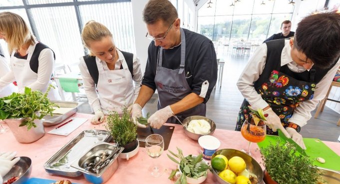 Build business relations from the kitchen