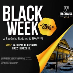 Black week w Bacówka Radawa & SPA****! 