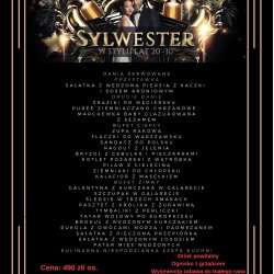 Menu Sylwestrowe 2019/2020