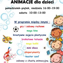 Wakacyjne animacje dla najmłodszych