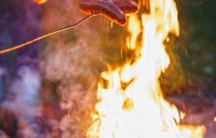 Wiata grillowa nad potokiem