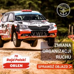 Vorübergehende Änderung der Verkehrsorganisation - 79. Rallye Polen