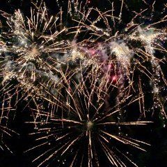 Nowy Rok nad brzegiem jeziora