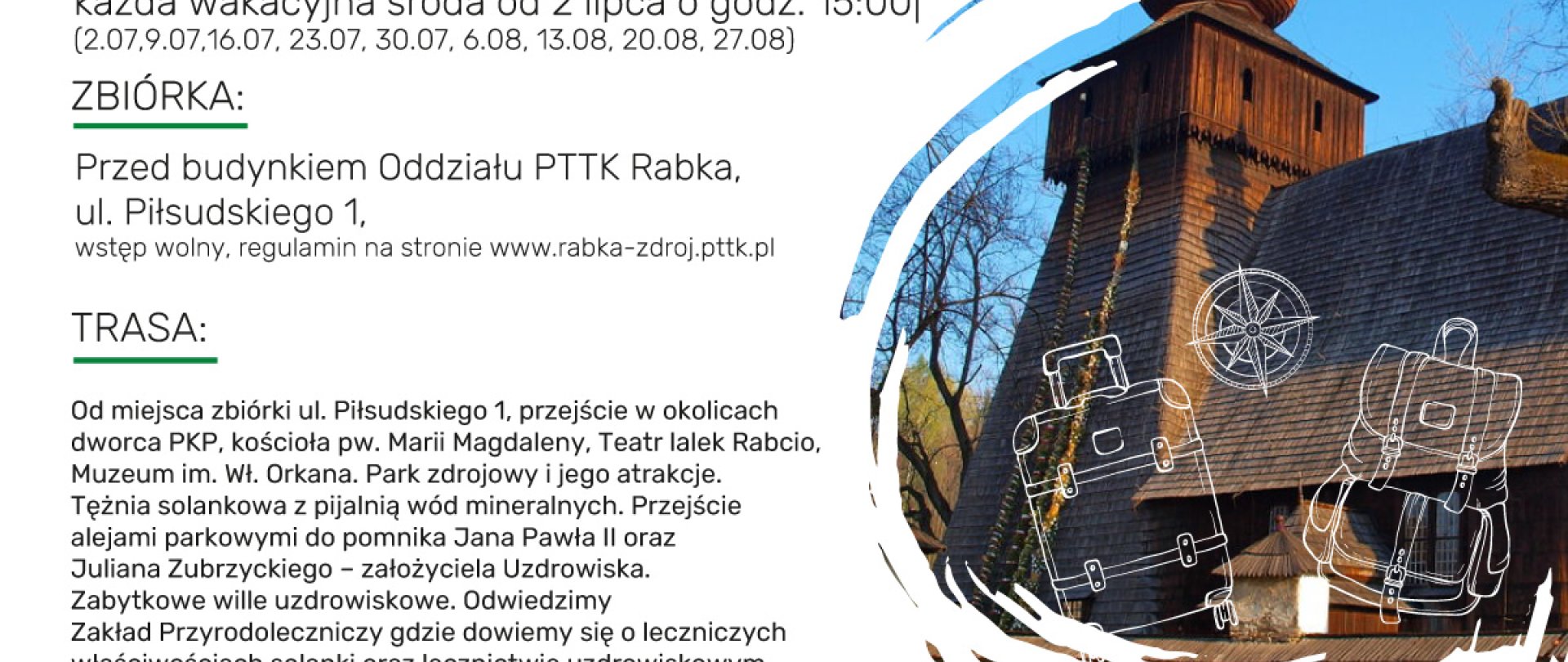 Spacery po rabce z Przewodnikiem 2025 r. 