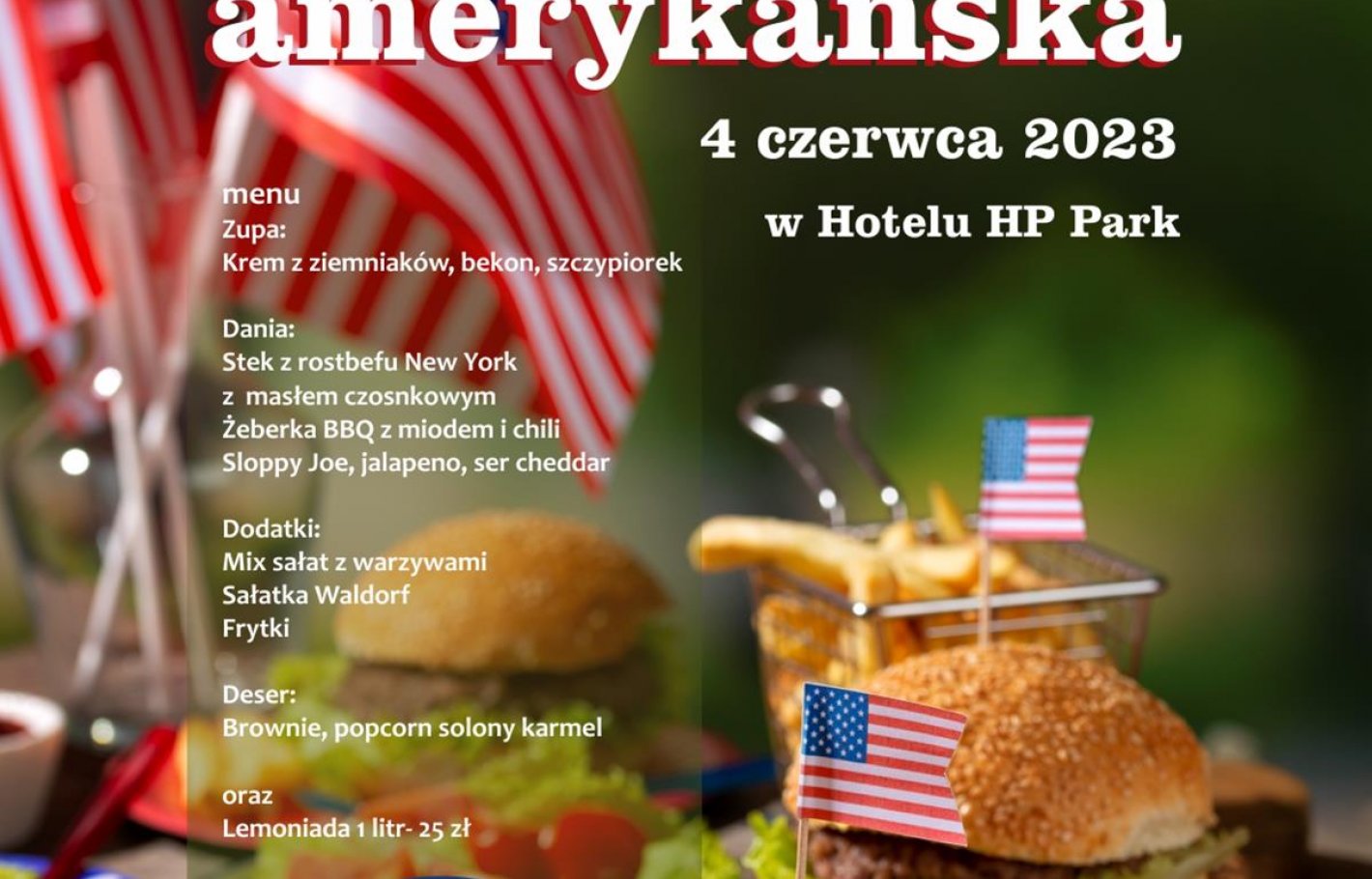 Kuchnia amerykańska w Hotelu HP Park