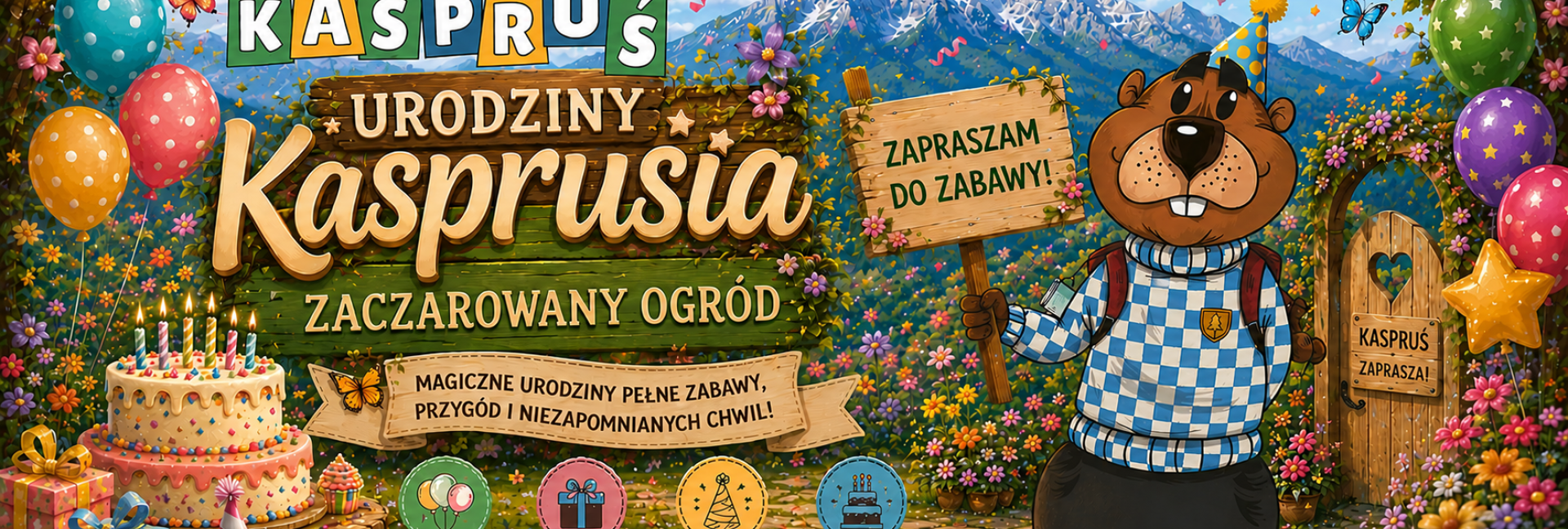 Urodziny Kasprusia – Zaczarowany ogród