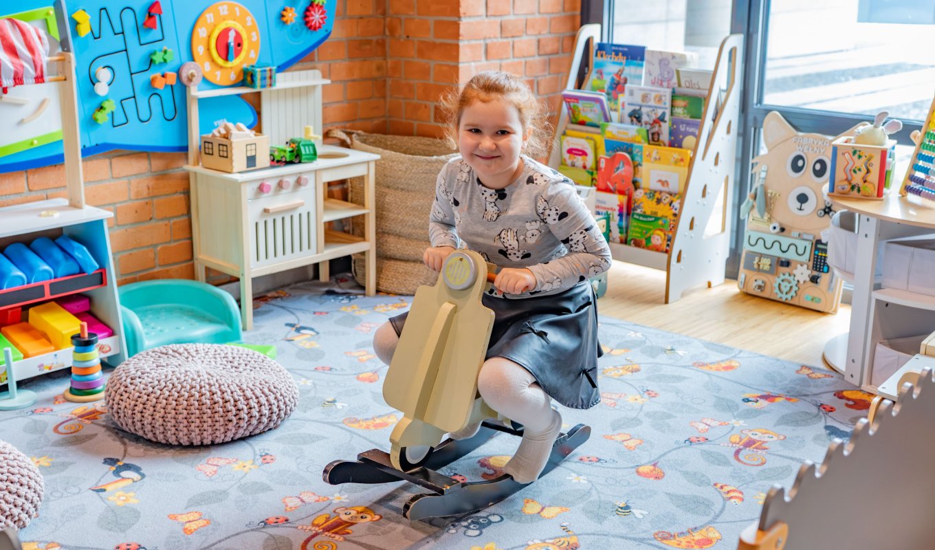 Kącik dla dzieci w Restauracji Przędzalnia 