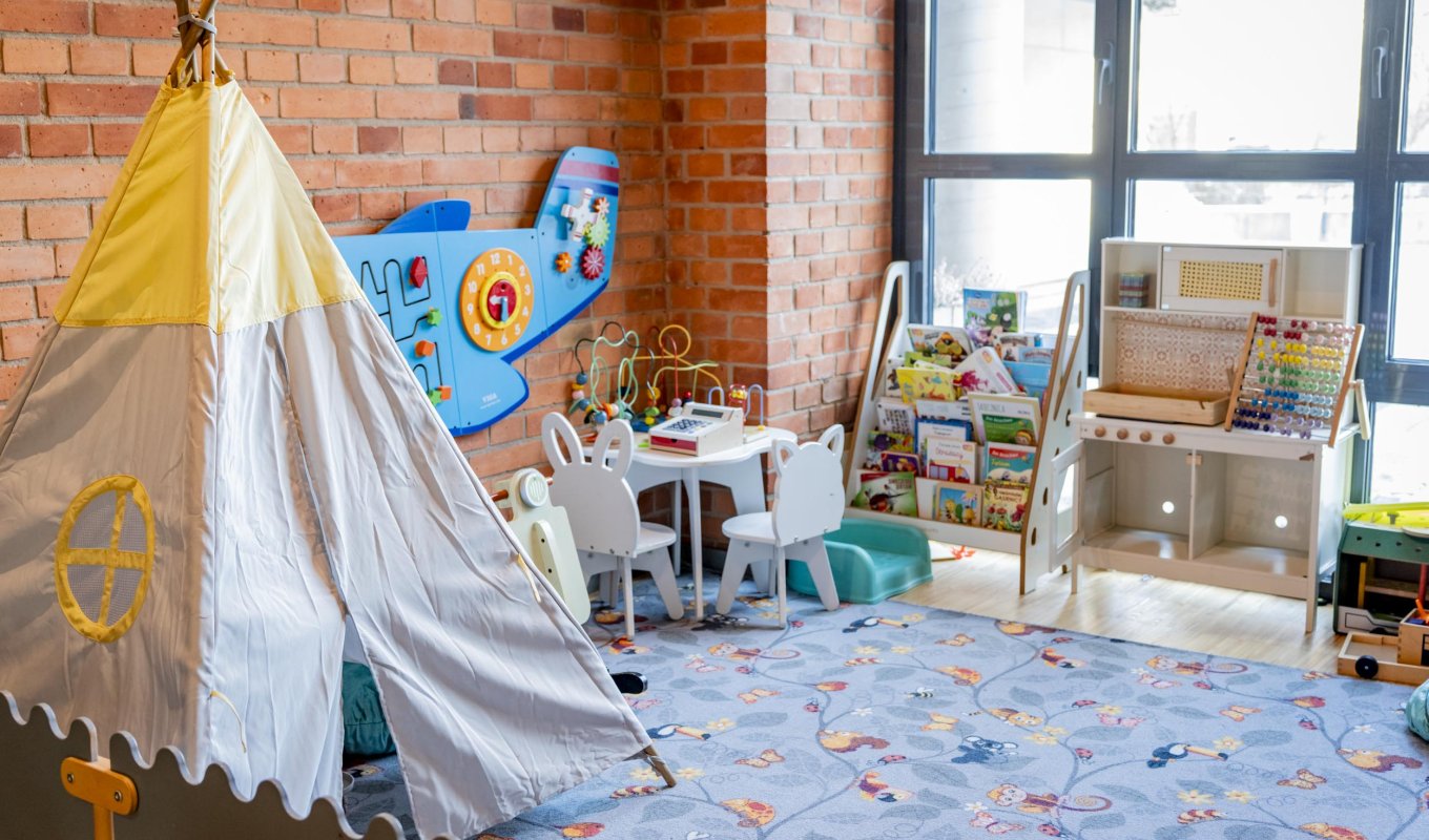 Kącik dla dzieci w Restauracji Przędzalnia