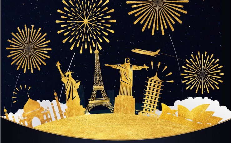 New Year's Eve 2022 - Around the world in one night!