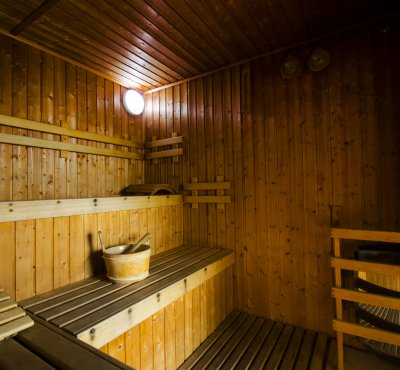 Saunas with resting spot