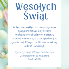Zdrowych i pogodnych Świąt Wielkanocnych