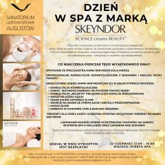22 CZERWCA Zapraszamy na Dzień Otwarty z ekskluzywną marką SKEYNDOR w naszym SPA!